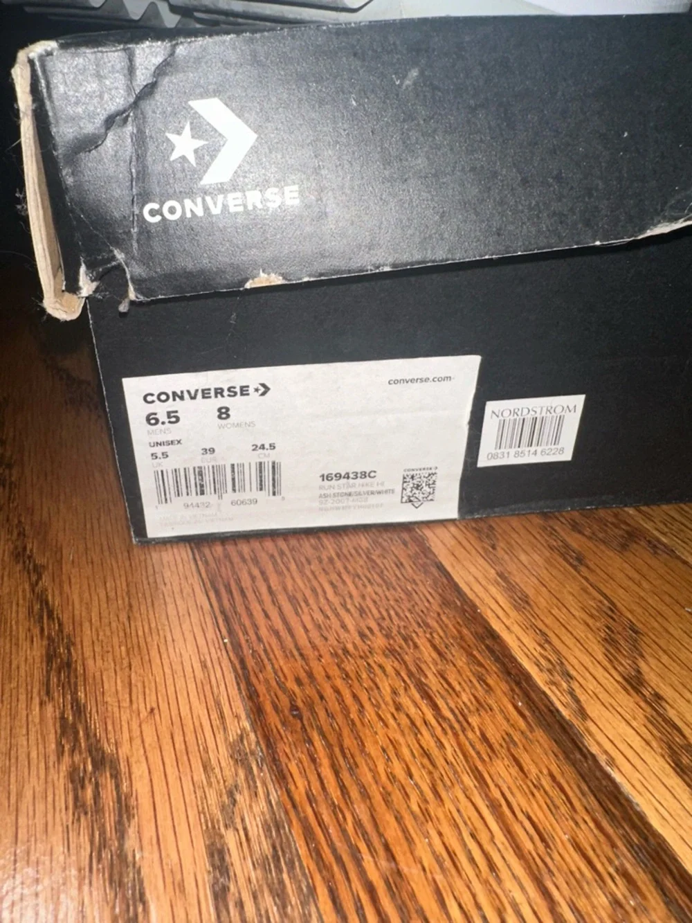 Gray High-Top Converse Platform Sneakers - Run Star Hike - Picture 5 of 5